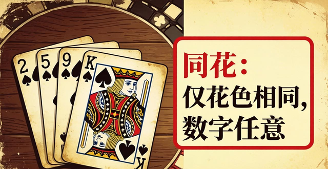 德州扑克怎么算是同花?同花牌型大小和同花顺区别 德州扑克怎么算是同花?同花牌型大小和同花顺区别