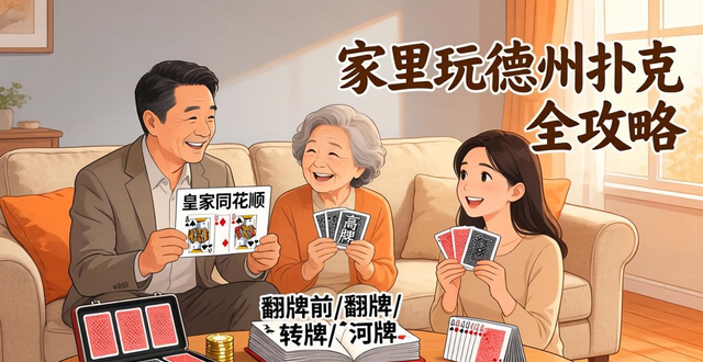 家里玩德州扑克全攻略：装备替代品+简单规则，新手也能快速上手