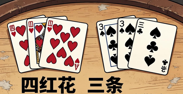 德州扑克四红花和三条区别是什么 哪个牌型更强