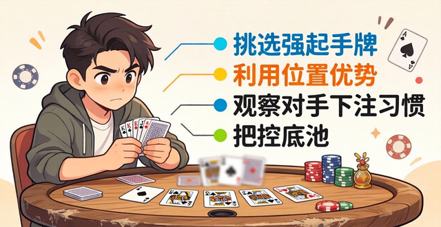 启程德州扑克新手入门攻略 怎么玩需要多少钱