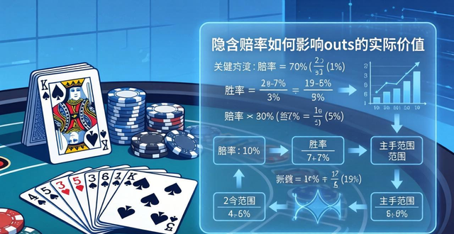 德州扑克听牌怎么算outs？手把手教你快速计算和跟注技巧