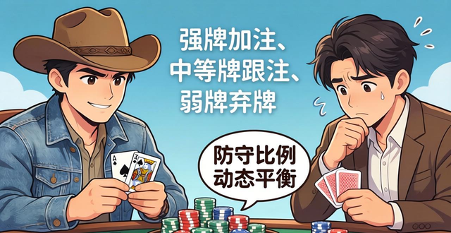 德州扑克范围比例怎么调?翻牌前后这样设定下注频率,盈利更稳 德州扑克范围比例怎么调?翻牌前后这样设定下注频率,盈利更稳