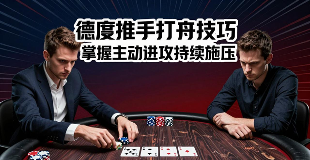 德州推手扑克技巧 掌握主动进攻持续施压