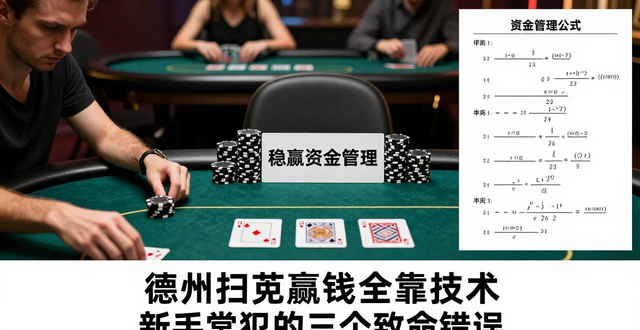 德州扑克赢钱全靠技术 新手常犯的三个致命错误