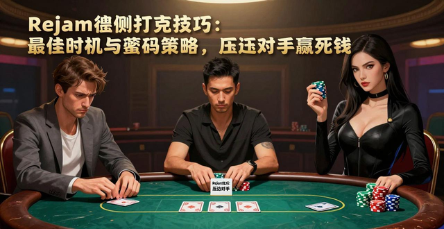 Rejam德州扑克技巧：最佳时机与筹码策略，压迫对手赢死钱