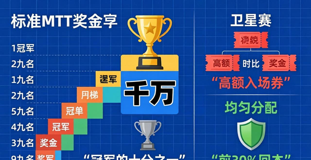 德州扑克奖金对比：线下大赛冠军千万，线上小赛更稳