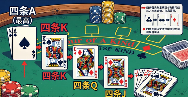 德州扑克牌型大小顺序 从皇家同花顺到高牌完整排名