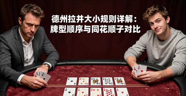 德州扑克大小规则详解：牌型顺序与同花顺子对比