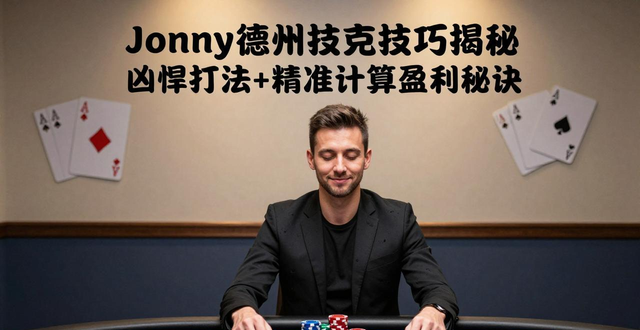 Jonny德州扑克技巧揭秘 凶悍打法+精准计算盈利秘诀 Jonny德州扑克技巧揭秘 凶悍打法+精准计算盈利秘诀