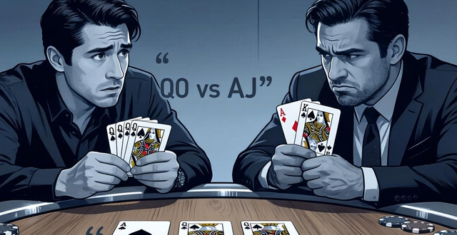 德州扑克拿到QQ遇到AJ怎么打？口袋对Q对战AJ的实战技巧