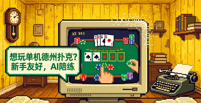 想找怀旧单机版德州扑克？重温像素风AI对战的经典