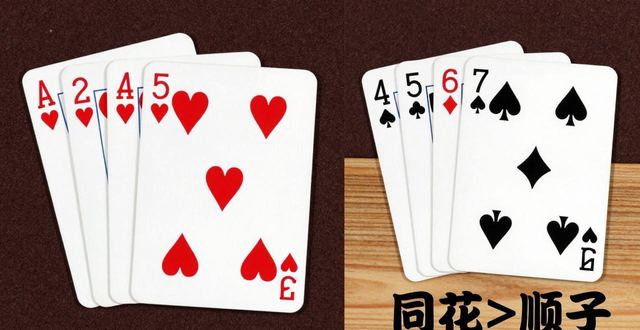 德州扑克玩法大小顺序：从皇家同花顺到高牌，同牌型比单张