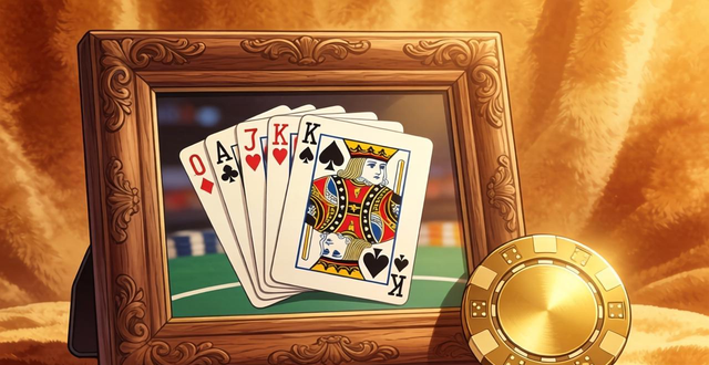 德州扑克纪念品装裱 牌局筹码永久珍藏