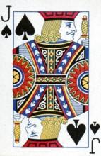 扑克牌红桃J人物拉海尔：法国指挥官，圣女贞德得力助手