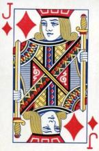 扑克牌红桃J人物拉海尔：法国指挥官，圣女贞德得力助手