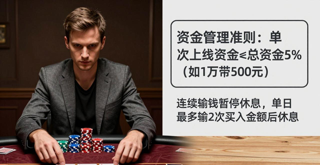 皇弟德州扑克新手攻略：从盲目跟注到紧凶策略的快速入门技巧