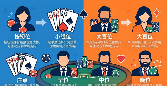 德州扑克选位置怎么选 各位置玩法与优劣势详解