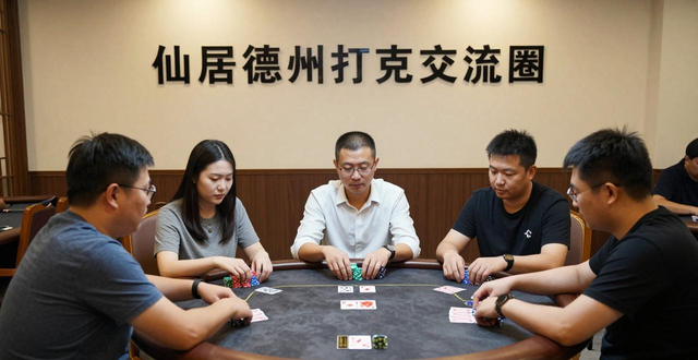 仙居德州扑克哪里能玩？新手怎么入门看这里