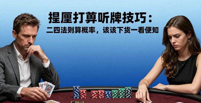 德州扑克听牌技巧:二四法则算概率,该不该下注一看便知 德州扑克听牌技巧:二四法则算概率,该不该下注一看便知