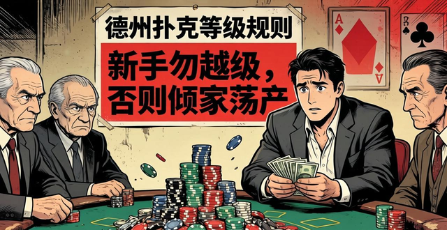 德州扑克千万别轻易越级！为什么越级容易破产