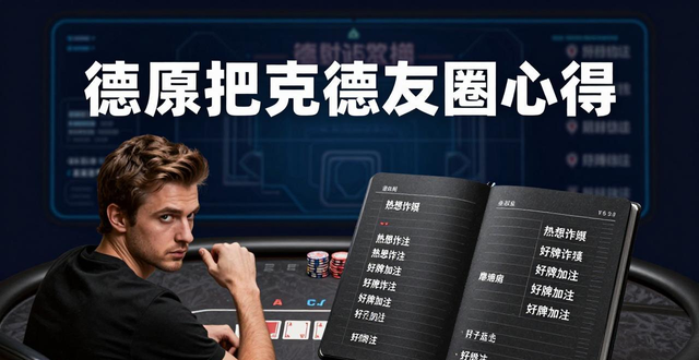 德州扑克德友圈心得，线上玩牌技术心态与资金管理