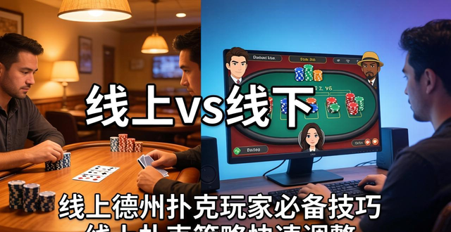 线上德州扑克玩家必备技巧 线上扑克策略快速调整