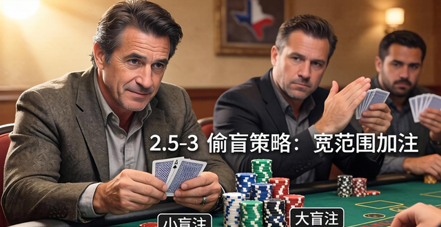 德州扑克按钮位OTB制胜技巧：范围选择与偷盲全攻略