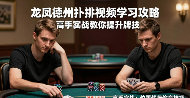 龙凤德州扑克视频学习攻略 高手实战教你提升牌技