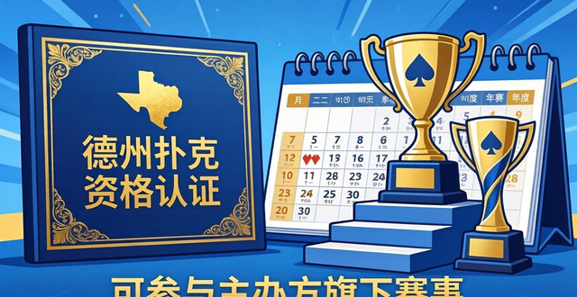 德州扑克证怎么拿？正规报名流程与参赛指南
