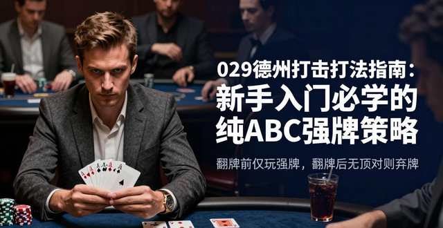 029德州扑克打法指南:新手入门必学的纯ABC强牌策略 029德州扑克打法指南:新手入门必学的纯ABC强牌策略