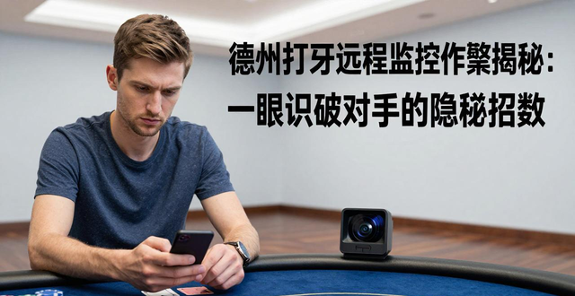 德州扑克远程监控作弊揭秘：一眼识破对手的隐蔽招数