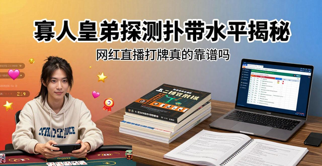 寡人皇弟德州扑克水平揭秘 网红直播打牌真的靠谱吗