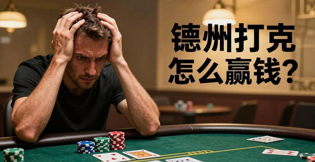 德州扑克怎么赢钱？掌握这三个核心技巧，新手也能稳定盈利