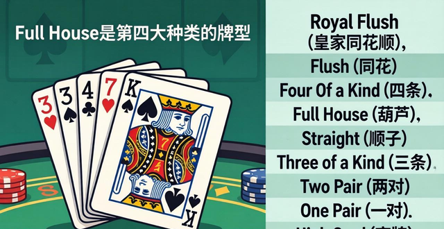 德州扑克葫芦英语怎么说 Full House和Boat用法详解