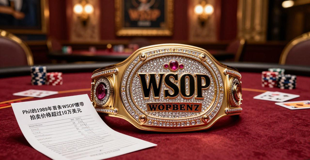 德州扑克冠军腰带怎么获得？WSOP金腰带价值多少钱