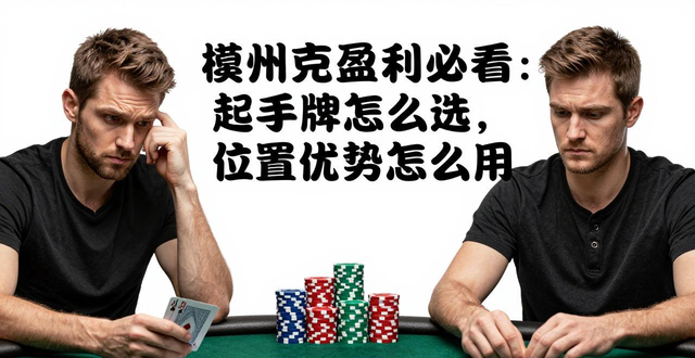德州扑克盈利必看：起手牌怎么选，位置优势怎么用