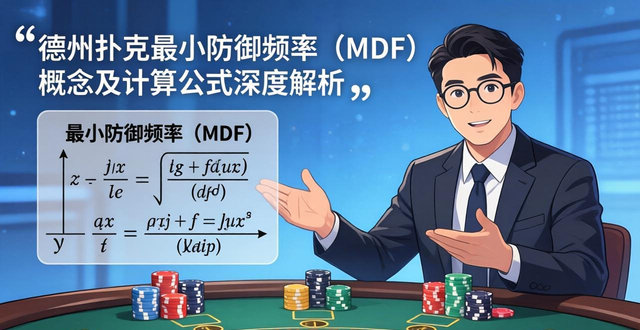 德州扑克最小防御频率（MDF）概念及计算公式深度解析