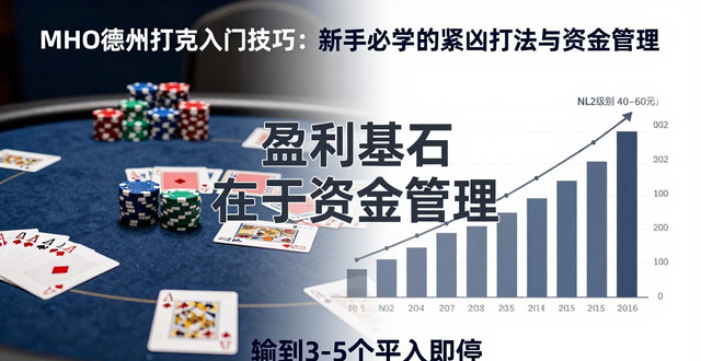 mho德州扑克入门技巧：新手必学的紧凶打法与资金管理