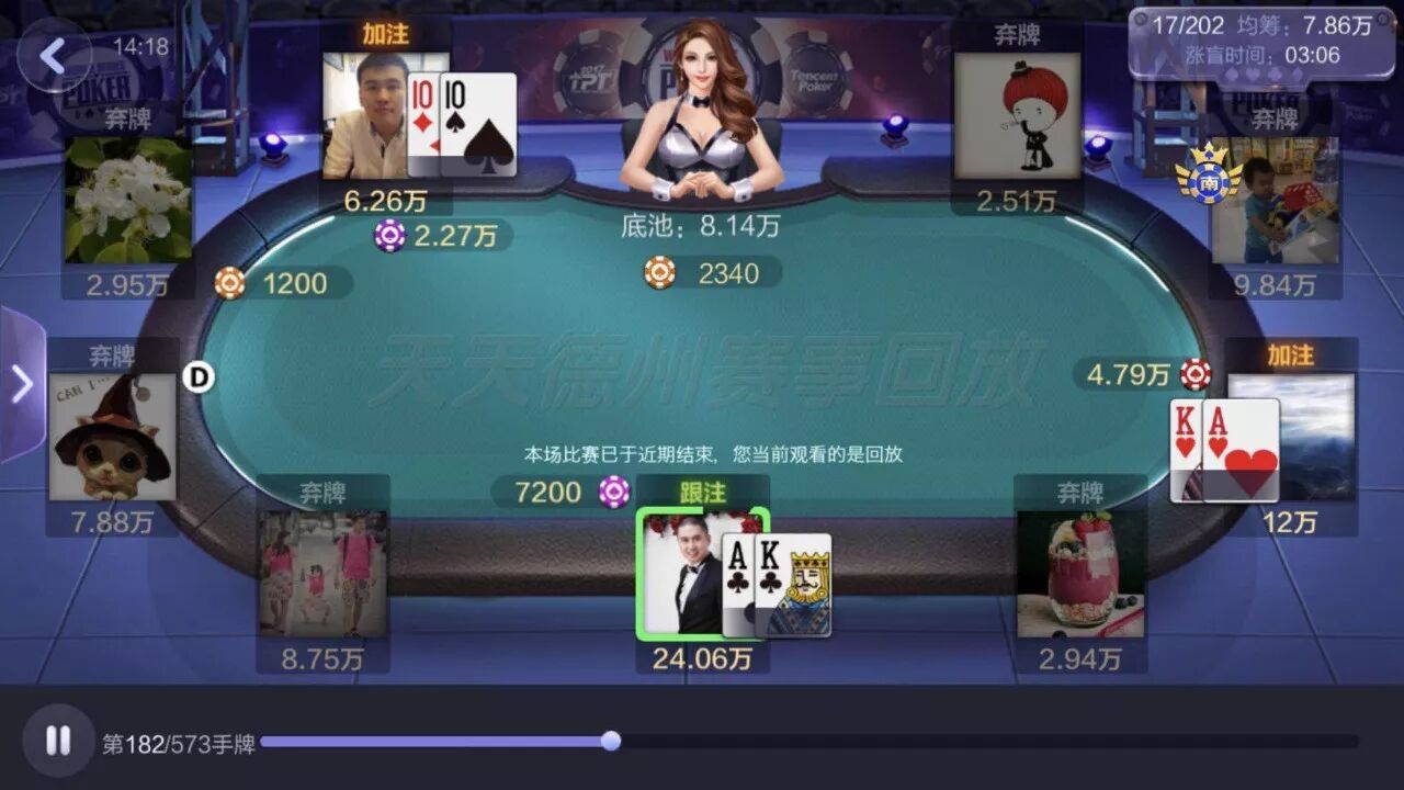 吕文老师解说德州扑克 背靠背夺冠创纪录