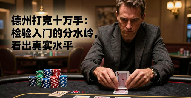 德州扑克十万手：检验入门的分水岭，看出真实水平