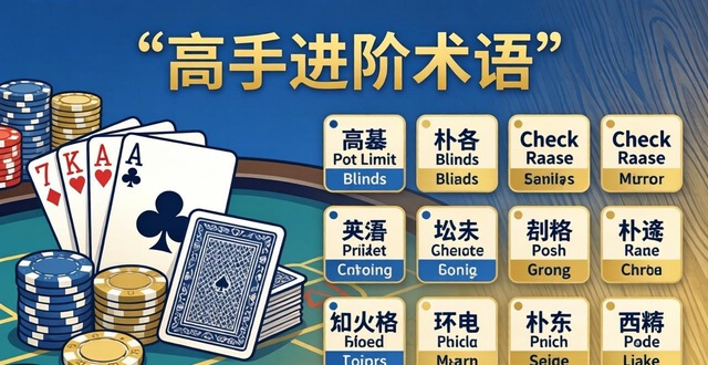 德州扑克术语中英对照大全 新手快速记忆攻略 德州扑克术语中英对照大全 新手快速记忆攻略