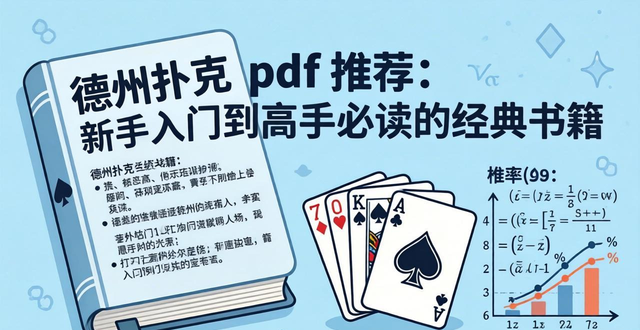 德州扑克 pdf 推荐：新手入门到高手必读的经典书籍