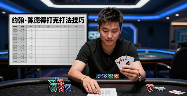 约翰陈德州扑克打法技巧 华裔WSOP金手链得主的成功秘诀