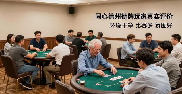 同心德州扑克玩家真实评价 环境干净比赛多气氛好
