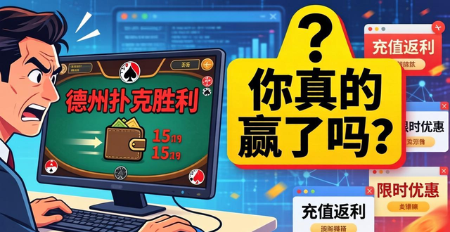 线上德州扑克骗局揭秘：看似拼智力实则赌博陷阱，为什么你总是输