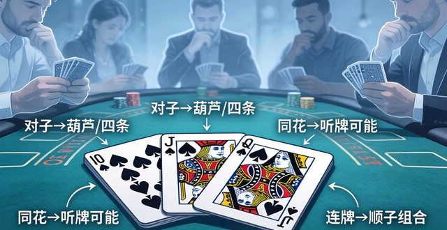 德州扑克公对面什么意思？两张图看懂干燥面湿润面