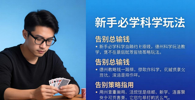 必胜德州扑克策略：新手必学的科学玩法，告别总输钱