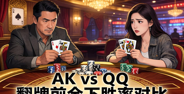 德州扑克ak和qq翻牌前全下胜率对比，谁更强