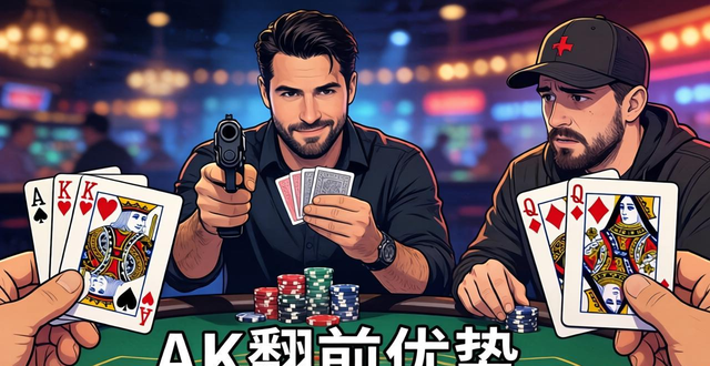 德州扑克AK对QQ胜率对比，翻前谁领先翻后怎么玩