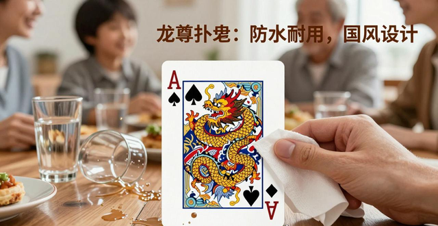 德州扑克龙尊扑克手感质量怎么样 防水耐用国风设计牌友口碑好